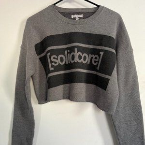 [solidcore] Gray Cropped Sweatshirt
